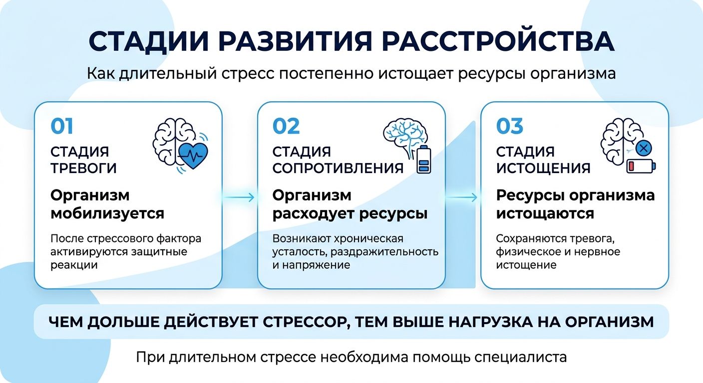 Лечение стресса в Красногоровке инфографика